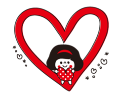 Girls with bobbed hair sticker #3713878