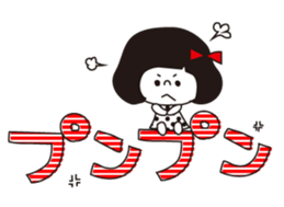 Girls with bobbed hair sticker #3713905