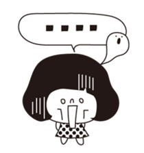 Girls with bobbed hair sticker #3713906