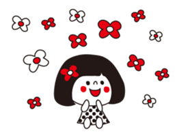 Girls with bobbed hair sticker #3713908