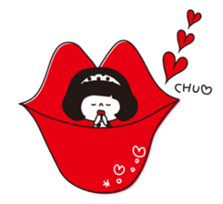 Girls with bobbed hair sticker #3713910