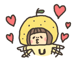 yuzu mikan sticker #3714113