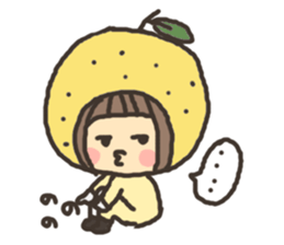 yuzu mikan sticker #3714128