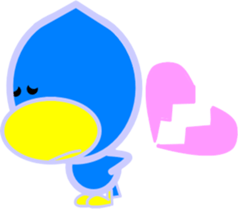 Five pretty small birds sticker #3714866