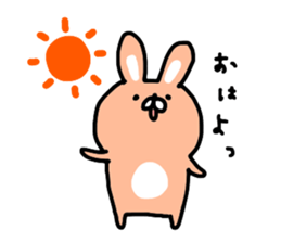 Cute mini rabbit sticker #3715031