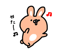 Cute mini rabbit sticker #3715033