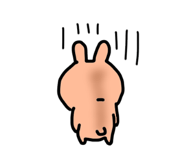Cute mini rabbit sticker #3715035