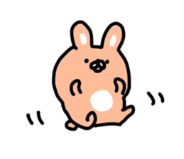Cute mini rabbit sticker #3715041