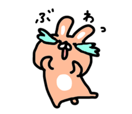 Cute mini rabbit sticker #3715046