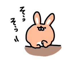 Cute mini rabbit sticker #3715048