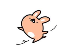 Cute mini rabbit sticker #3715049