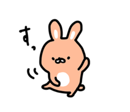 Cute mini rabbit sticker #3715050