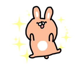 Cute mini rabbit sticker #3715055