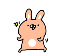 Cute mini rabbit sticker #3715057