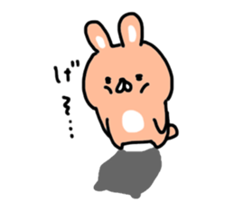 Cute mini rabbit sticker #3715059