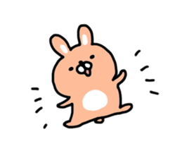 Cute mini rabbit sticker #3715062