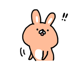 Cute mini rabbit sticker #3715068