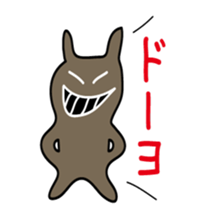 cheeky rabbit Sticker sticker #3715076