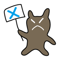 cheeky rabbit Sticker sticker #3715101