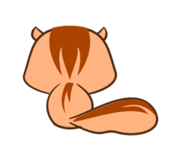 greeting squirrel sticker #3715623