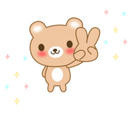 The cuddly brown bear sticker #3715680