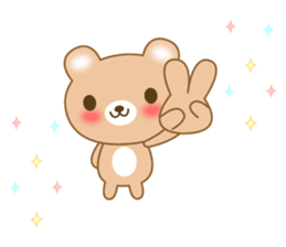 The cuddly brown bear sticker #3715680