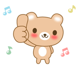 The cuddly brown bear sticker #3715685