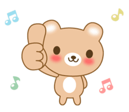 The cuddly brown bear sticker #3715685