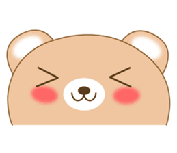 The cuddly brown bear sticker #3715710