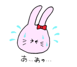 The rabbit which is in love sticker #3717912