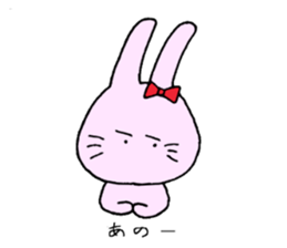 The rabbit which is in love sticker #3717918