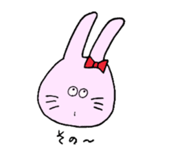 The rabbit which is in love sticker #3717923