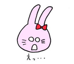The rabbit which is in love sticker #3717931