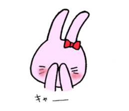 The rabbit which is in love sticker #3717932