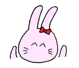 The rabbit which is in love sticker #3717939