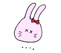The rabbit which is in love sticker #3717941