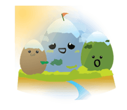 Cute Planet  Egg sticker #3718354