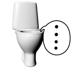 God of toilet sticker #3718603