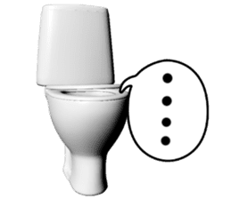 God of toilet sticker #3718603