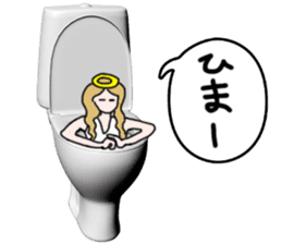 God of toilet sticker #3718617