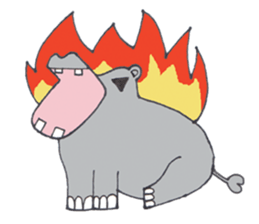 Kooky The Hippo sticker #3718635