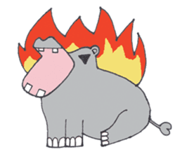 Kooky The Hippo sticker #3718635