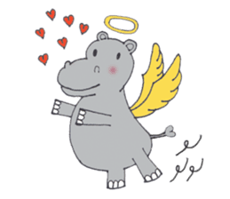 Kooky The Hippo sticker #3718636