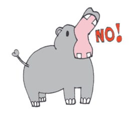 Kooky The Hippo sticker #3718637