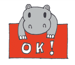Kooky The Hippo sticker #3718638
