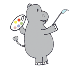 Kooky The Hippo sticker #3718639