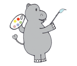 Kooky The Hippo sticker #3718639