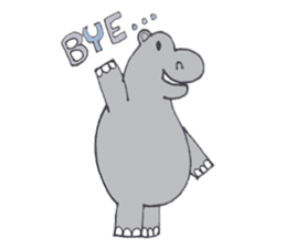 Kooky The Hippo sticker #3718641
