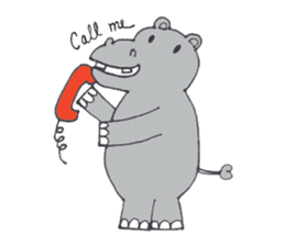 Kooky The Hippo sticker #3718642