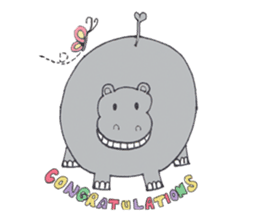 Kooky The Hippo sticker #3718644